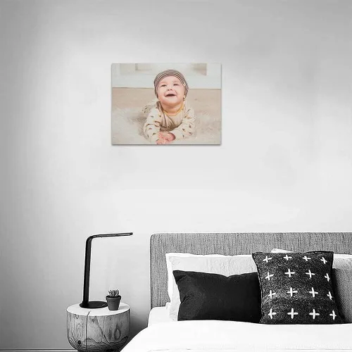 Vista 3 de Shop&Three Impresiones en lienzo personalizadas con tus fotos, arte de pared personalizado, 7 pulgadas de ancho x 5 pulgadas de alto, perfecto