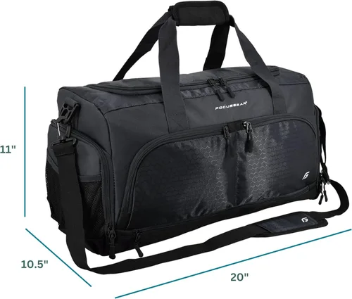 Vista 7 de Bolsa de gimnasio definitiva 2.0: La bolsa de lona duradera diseñada por la comunidad con 10 compartimentos óptimos, incluyendo bolsa resistente al