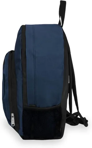 Vista 3 de Everest Equipaje Mochila con frontal y bolsillos laterales, Marino), BP2072-NY