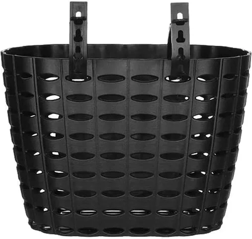 Vista 6 de Boys Bike Basket, Cute Bicycle Basket for Kids, Toddlers, Plastic Front Handlebar Basket for Scooter, Tricycle