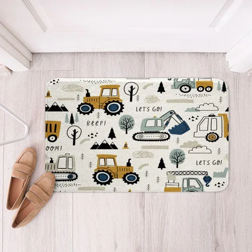 Vista 26 de Feelyou Tapetes de baño estampados, con patrón de sombrero occidental, para niños y niños, vaquera rosa, para ducha, accesorios de baño abstractos