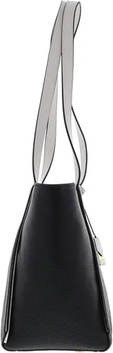 Vista 2 de MICHAEL Michael Kors M Bolso de piel con cremallera superior, negroblanco óptico