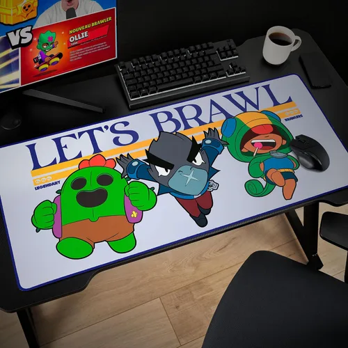 Vista 7 de SUBSONIC Brawl Stars - Alfombrilla de mouse XXL de 35 x 15 pulgadas