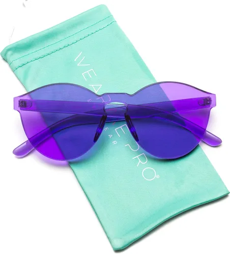 Vista 2 de Wearme Pro - Lentes para sol Super Retro Redondos, transparentes.