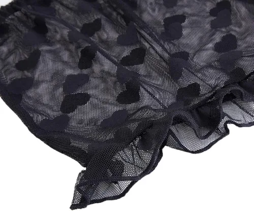 Vista 5 de Pretishows Conjunto de lencería para mujer, conjunto de ropa interior de encaje elástico para mujer, talla XXL