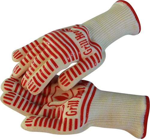 Vista 13 de Guantes de parrilla y barbacoa GRILL HEAT AID para asar y cocinar, Algodón