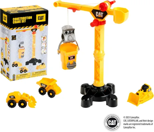 Vista 7 de Klein Juego de construcción CAT Caterpillar - Grúa de 17 pulgadas y 3