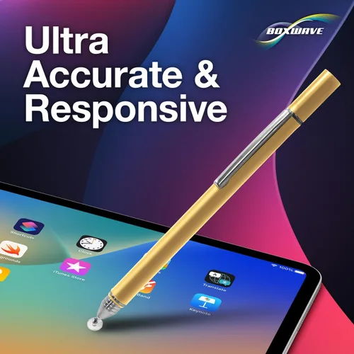 Vista 3 de BoxWave Lápiz óptico compatible con Pocketbook Color e-Reader – FineTouch - Lápiz capacitivo superpreciso, color dorado champán