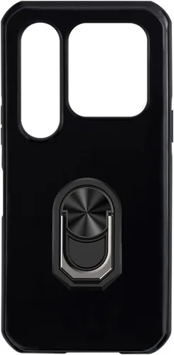 Vista 10 de Estuche y soporte de anillo para Oukitel WP66 - transparente+negro Paquete combinado 2 en 1 de 6.6 pulgadas que incluye cubierta de parachoques a