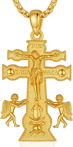 Vista 14 de EUDORA Medalla de plata de ley S925 con collar de San Patrono para mujeres A01-Saint Benedict Medalla