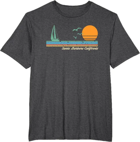 Vista 20 de Camiseta Santa Barbara California, Negro, S