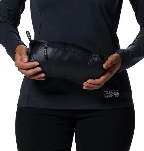 Vista 9 de Mountain Hardwear Deloro - Sudadera con capucha de plumón con cremallera completa para escalada y esquí, aislada, resistente al viento y al agua