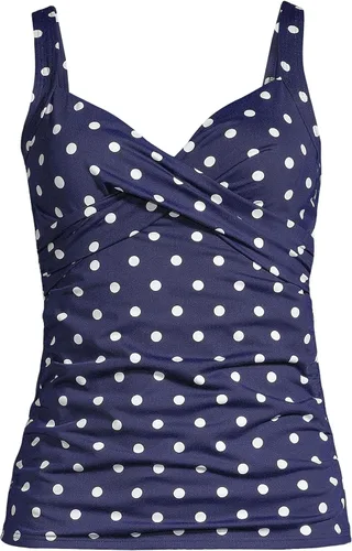 Vista 3 de Lands' End Traje de baño tankini envolvente resistente al cloro para mujer