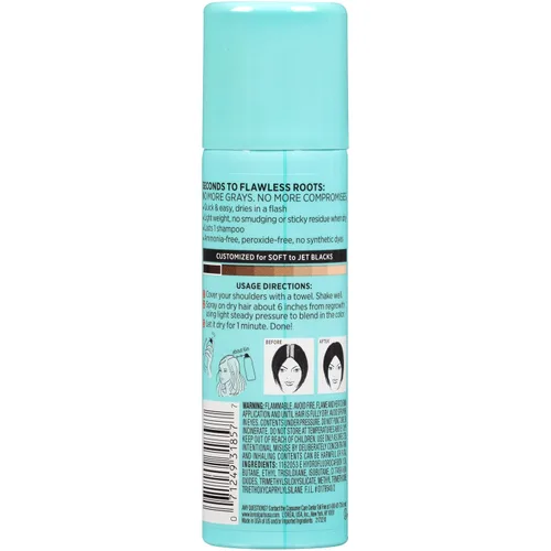 Vista 12 de Tinte cubre raíces L 'Oreal Paris Cabello Color , Total 1, Negro