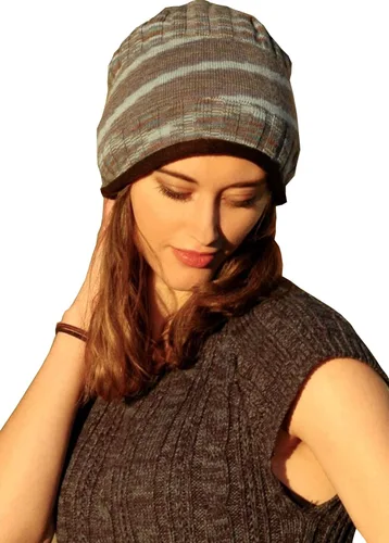 Vista 8 de Gorro de alpaca con forro de campo para hombre y mujer, 5 opciones