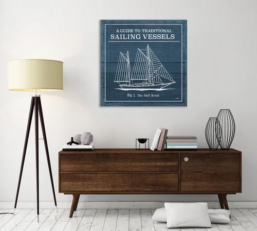 Vista 5 de Jaxson Rea Mary Urban - Lienzo envuelto en galería "Vintage Sailing Knots XI
