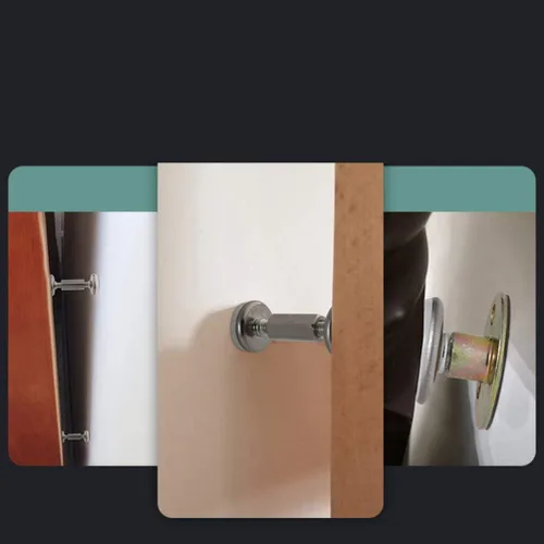 Vista 2 de LIFKOME 4 unids estabilizador anticolisión cabecera fijador cama anti sacudidas herramienta cabecera soporte de pared anti temblor cabecera tapón