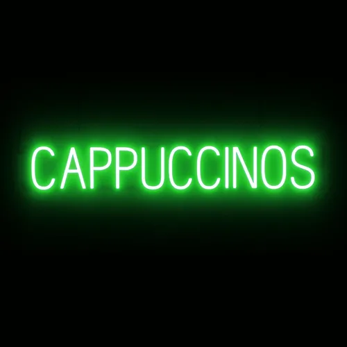 Vista 59 de SpellBrite Letrero de té Aspecto de letrero de té neón, luz LED azul, 13.1 x 6.3 pulgadas Ultra-Bright Click-Together Signage for Cafes, with