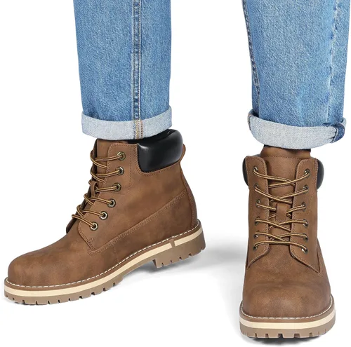 Vista 6 de Bruno Marc Botas clásicas de invierno y otoño para hombre, botas de trabajo al aire libre 2.0