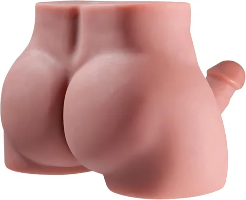 Vista 7 de Muñeca sexual masculina marrón con consolador flexible, consolador grueso realista para mujeres, hombres, parejas homosexuales, 10.2 x 7.1 pulgadas