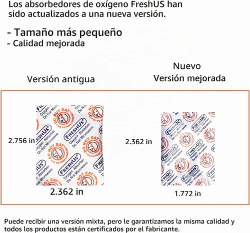 Vista 3 de FreshUS - Absorbedor de oxígeno para uso doméstico, almacenamiento de alimentos a largo plazo, Blanco