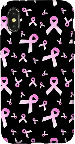 Vista 5 de Pink Ribbon Pattern Mestastatic Breast Cancer Awareness Case for iPhone 17
