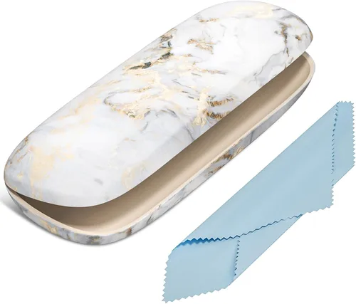 Vista 13 de Funda para gafas, funda protectora de carcasa rígida para gafas, unisex para mujeres y hombres Paquete de 3-Negro
