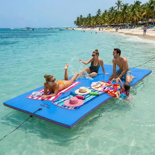 Vista 10 de Max4out Water Floating Mat 9/12/18 FT Foam Lake Floats Floating Foam Pad Lily Pad for Water Recreation and Relaxing Lily Mat for Family Floating Pad