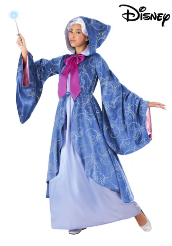 Vista 6 de Disfraz para Adulto Premium de Hada Madrina de Disney Multicolor