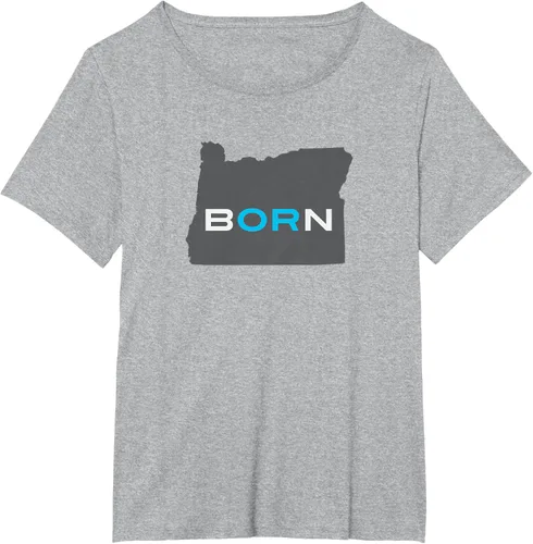 Vista 44 de Nacido en Oregon Camisa – Estado Mapa Born Idea de regalo, Negro