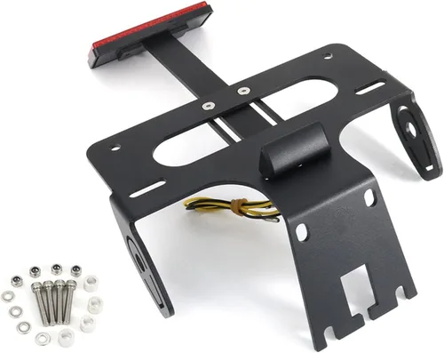 Vista 5 de ASSYA Soporte para placa de matrícula de matrícula para motocicleta, compatible con Kawasaki Ninja H2 H2R 2015-2022