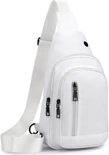 Vista 13 de Seoky Rop - Mochila tipo bandolera para hombre y mujer, pequeña, para el pecho y el hombro, para viajes, senderismo, mochila de día, Negro, Mochilas