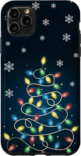 Vista 13 de Christmas Lights ICY Crystals Theme Snowflake Case for iPhone 17