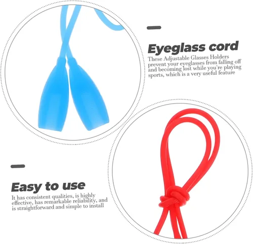 Vista 6 de NUOBESTY Eyewear Retainer Lanyards Comfortable Glasses Straps for Sports Lightweight and Portable Suitable for