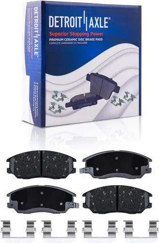 Vista 96 de Detroit Axle - Pastillas de Freno Delantero para Nissan Altima Maxima Sentra 350Z Cube Juke Versa INFINITI G35 I30 I35 Suzuki SX4 Crossover