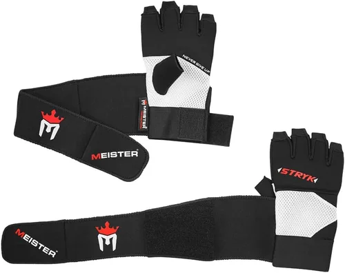 Vista 4 de Meister Guantes interiores STRYK con EliteGel para boxeo y artes marciales mixtas – Reemplaza las envolturas de mano o entrenamiento llamativo