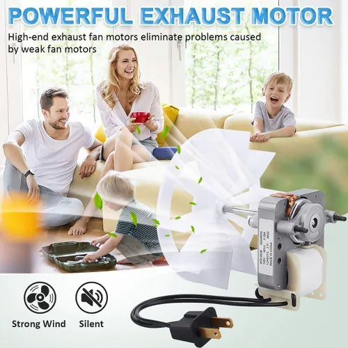 Vista 6 de S97012038 - Kit de motores eléctricos de repuesto para ventilador de escape de baño Broan 659 662 663 668 678 688 50CFM 97012038 Motor de ventilador