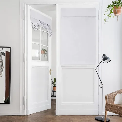 Vista 45 de HOMEIDEAS Cortinas Opacas para Aula para Puerta Principal, Cubierta de Ventana de Puerta de Aula, Persianas de Privacidad con Aislamiento Térmico