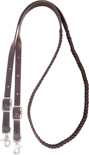 Vista 2 de Martin Saddlery Reins Roping Rein 5 Trenzado Cuero Marrón RRBL