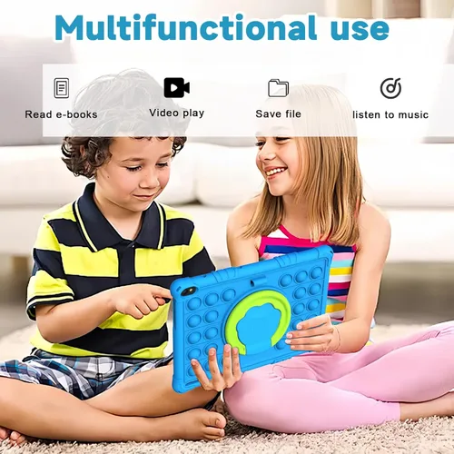 Vista 5 de Tablet Android 15 para niños, tabletas de 10 pulgadas para niños, 8 GB RAM 32 GB ROM 1 TB expandible, tableta para niños pequeños con control