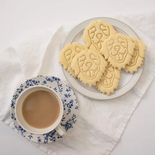 Vista 7 de Juego de 2 cortadores de galletas Golden Retriever (Diseños: Cara y Cuerpo), 2 piezas - Bakerlogy