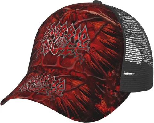 Vista 4 de Morbid Metal Band Angel Adjustable Baseball Cap Breathable Men's Mesh Fishing Hat Snapback Trucker Hat Comfort Suitable for Outdoors Such as Beach