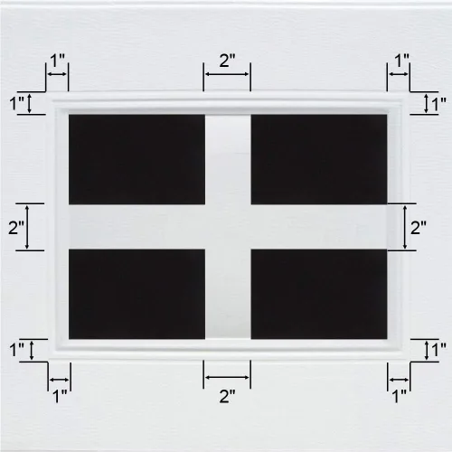 Vista 5 de WINSOON Paneles magnéticos decorativos de vinilo para ventana de puerta de garaje, calcomanías gruesas de imitación teñidas, precortadas, 16 hojas