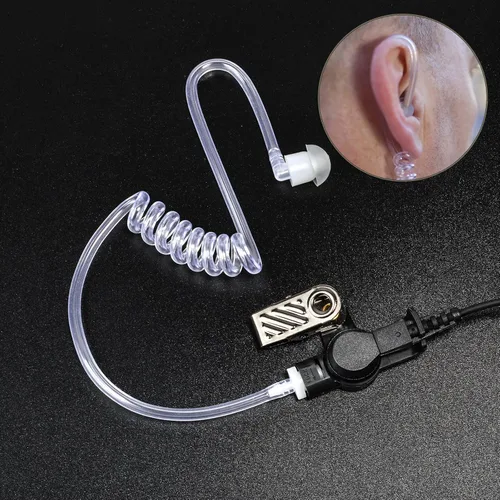 Vista 5 de HYS Auricular de vigilancia de 1 alambre/auricular de tubo de bobina acústica transparente Kit de audio para Motorola SL300 SL7550 SL7580 SL7590