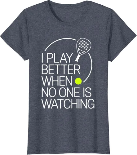 Vista 92 de Camiseta de tenis de pádel I Play Better When No One is Watching