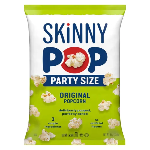 Vista 10 de SkinnyPop Palomitas de maíz, lima de aguacate, aperitivo de grano entero, aperitivo sin lácteos, bolsa de 4.4 onzas
