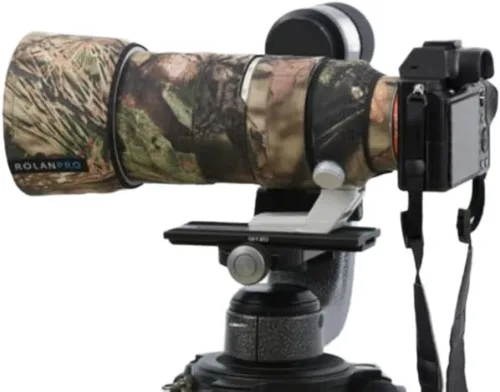 Vista 7 de ROLANPRO Funda protectora de camuflaje para Sony FE 2.756-7.874 in F/2.8 GM OSS II CoverLens - #2 Dark Camo impermeable #2 Camuflaje oscuro