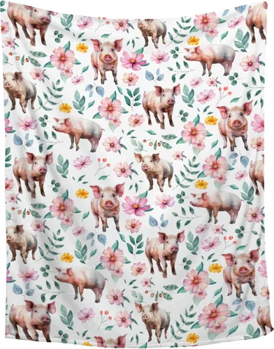 Vista 12 de Manta personalizada con cerdo, manta personalizada para envolver para niños, bebé/mascota - 30 x 40 pulgadas