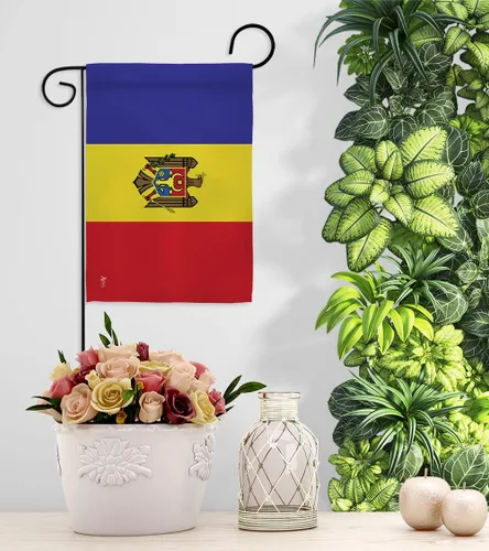 Vista 9 de Americana Home & Garden Bandera de jardín de Moldavia Regional Nación Internacional del Mundo País Particular Decoración de Casa Banner Pequeño