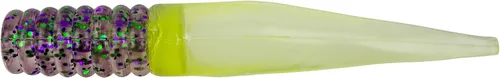 Vista 44 de Bobby Garland Slab Slay'R Señuelo de Pesca de Plástico Suave para Crappie, Equipo de Pesca y Accesorios, 2", Doble Arco Iris Plateado Arco iris
